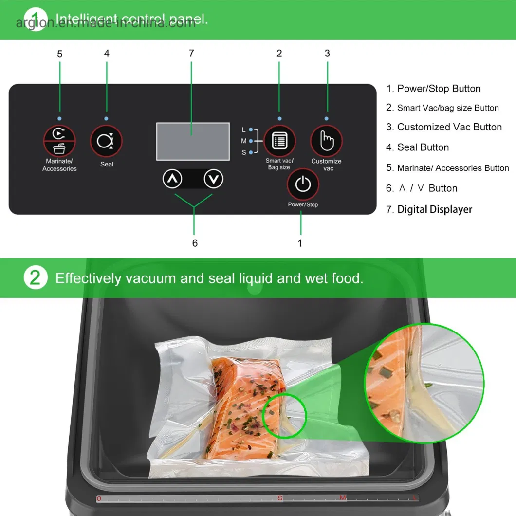 Kitchen Equipment Table Top Commercial Chamber Vacuum Sealing Packing Machine
