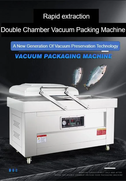 Kefai Semi-Automatic Double Chamber Vacuum Packing Sealing Machine Factory