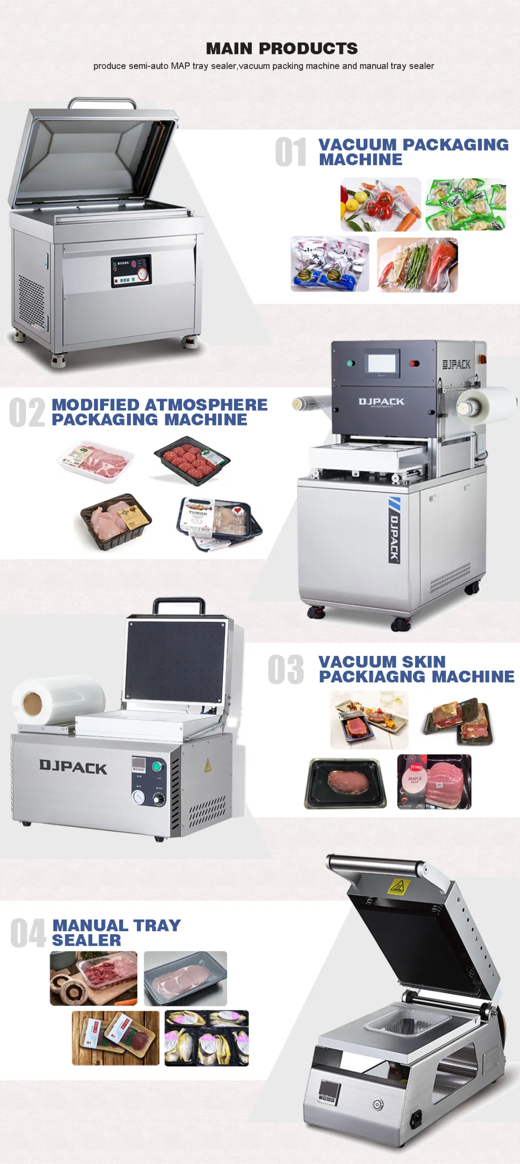 Table Top Vacuum Packing Machine with CE Certification (DZ-400/2F)
