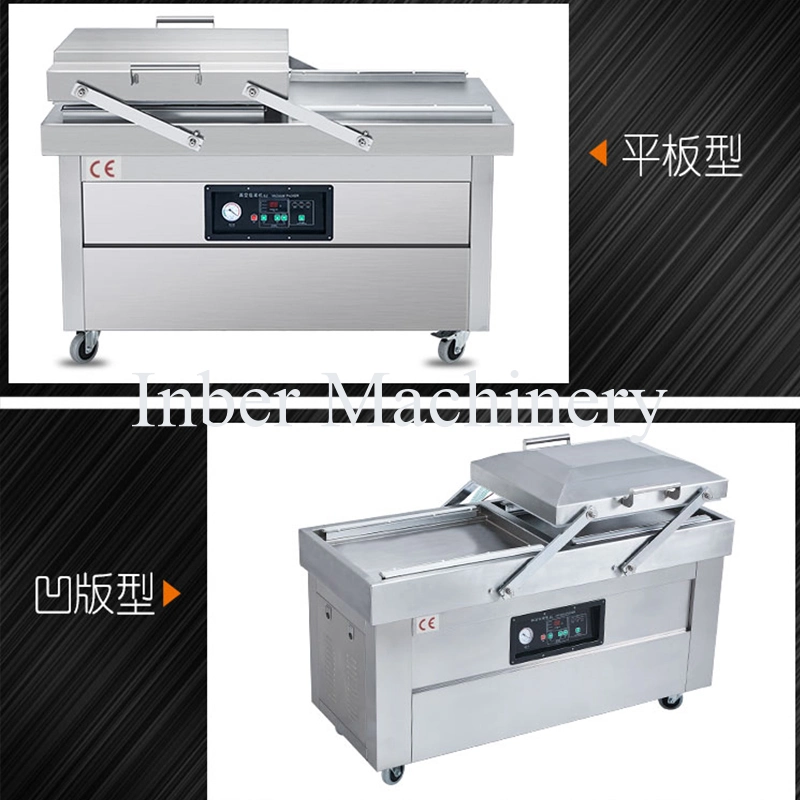 Desktop Hydroformed Food Packers Chamber Automatic Commercial Double Chamber Vacuum Sealing Packing Machine with Stainless Steel Body