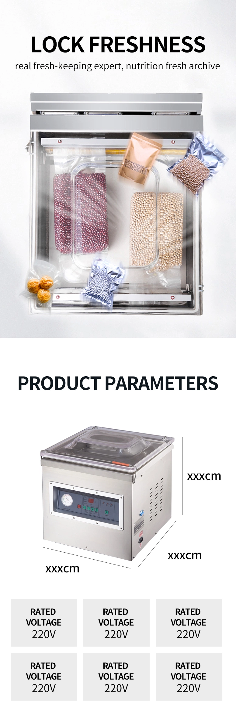 Table Top Vacuum Packing Machine with CE Certification